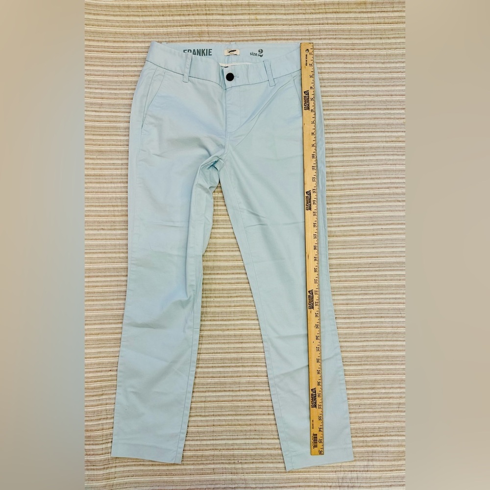 J Crew Frankie Pants Stretch Baby Blue - Brand New - Size 2, Style #08621 - Picture 3 of 9